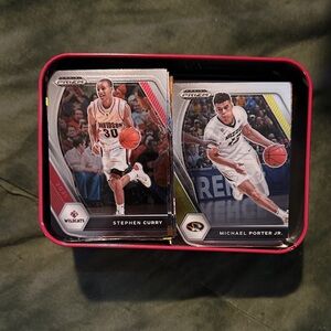 Basketball Trading Cards in Pink Case